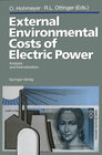 Buchcover External Environmental Costs of Electric Power
