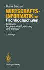 Buchcover Wirtschaftsinformatik an Fachhochschulen