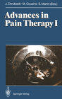 Buchcover Advances in Pain Therapy I