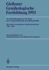 Buchcover Gießener Gynäkologische Fortbildung 1993