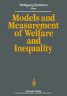 Buchcover Models and Measurement of Welfare and Inequality