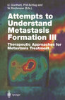 Buchcover Attempts to Understand Metastasis Formation III