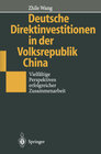 Buchcover Deutsche Direktinvestitionen in der Volksrepublik China