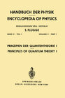 Buchcover Prinzipien der Quantentheorie I / Principles of Quantum Theory I