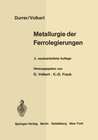 Buchcover Metallurgie der Ferrolegierungen