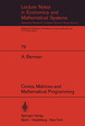 Buchcover Cones, Matrices and Mathematical Programming