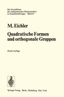 Buchcover Quadratische Formen und orthogonale Gruppen