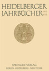 Buchcover Heidelberger Jahrbücher XVII