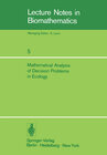 Buchcover Mathematical Analysis of Decision Problems in Ecology