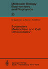Buchcover Secondary Metabolism and Cell Differentiation