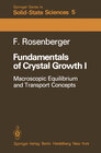 Buchcover Fundamentals of Crystal Growth I