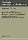 Buchcover Arbeitskonflikte in der Bundesrepublik Deutschland