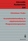Buchcover Ausnahmebehandlung in objektorientierten Programmiersprachen