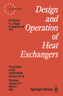 Buchcover Design and Operation of Heat Exchangers