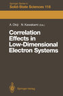 Buchcover Correlation Effects in Low-Dimensional Electron Systems