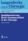 Buchcover Qualitätssicherung durch Zusammenarbeit in der Chirurgie