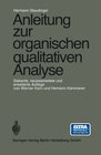 Buchcover Anleitung zur organischen qualitativen Analyse