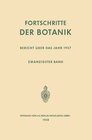 Buchcover Fortschritte der Botanik