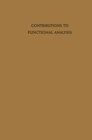 Buchcover Contributions to Functional Analysis