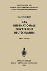 Buchcover Das Internationale Privatrecht Deutschlands