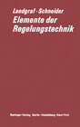 Buchcover Elemente der Regelungstechnik