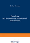 Buchcover Grundzüge des deutschen und ausländischen Börsenrechts