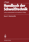 Buchcover Handbuch der Schweißtechnik