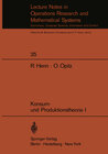 Buchcover Konsum- und Produktionstheorie I