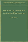 Buchcover Biochemie und Physiologie der Sekundären Pflanzenstoffe