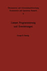 Buchcover Lineare Programmierung und Erweiterungen