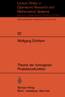 Buchcover Theorie der homogenen Produktionsfunktion