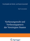 Buchcover Verfassungsrecht und Verfassungspraxis der Vereinigten Staaten