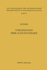 Buchcover Vorlesungen über Zahlentheorie