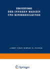 Buchcover Ergebnisse der Inneren Medizin und Kinderheilkunde