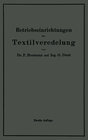 Buchcover Betriebseinrichtungen der Textilveredelung