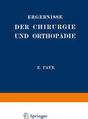 Buchcover Ergebnisse der Chirurgie und Orthopädie