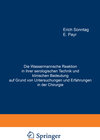 Buchcover Die Wassermannsche Reaktion in ihrer serologischen Technik und klinischen Bedeutung auf Grund von Untersuchungen und Erf