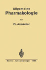 Buchcover Allgemeine Pharmakologie