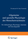 Buchcover Allgemeine und spezielle Physiologie des Menschenwachstums