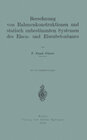 Buchcover Berechnung von Rahmenkonstruktionen und statisch unbestimmten Systemen des Eisen- und Eisenbetonbaues