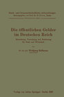 Buchcover Die öffentlichen Gelder im Deutschen Reich