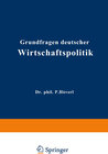 Buchcover Grundfragen deutscher Wirtschaftspolitik