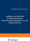 Buchcover Leitfaden der Mechanik für Maschinenbauer Mit zahlreichen Beispielen für den Selbstunterricht