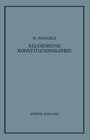 Buchcover Allgemeine Konstitutionslehre