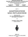 Buchcover Adaptiogenese und Phylogenese