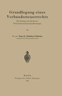 Buchcover Grundlegung eines Verbandssteuerrechts