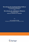 Buchcover Berechnung des kontinuierlichen Balkens mit veränderlichem Trägheitsmoment auf elastisch drehbaren Pfeilern sowie Berech