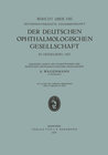 Buchcover Bericht über die Sechsundvierzigste Zusammenkunft der Deutschen Ophthalmologischen Gesellschaft in Heidelberg 1927