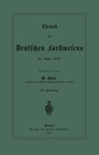 Buchcover Chronik des Deutschen Forstwesens im Jahre 1888
