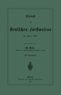 Buchcover Chronik des Deutschen Forstwesens im Jahre 1888